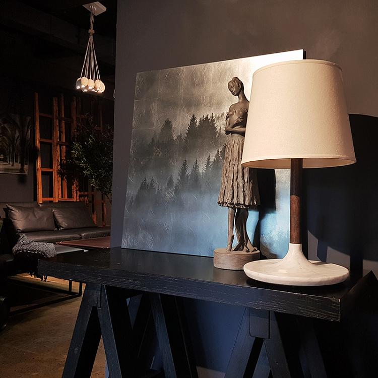 Картина Лес 2, платиновая поталь Forest Platinum 2