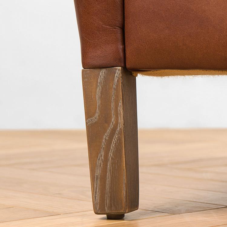 Кресло Линкольн, коричневые ножки Lincoln 1 Seater, Rustic Brown Ash PF