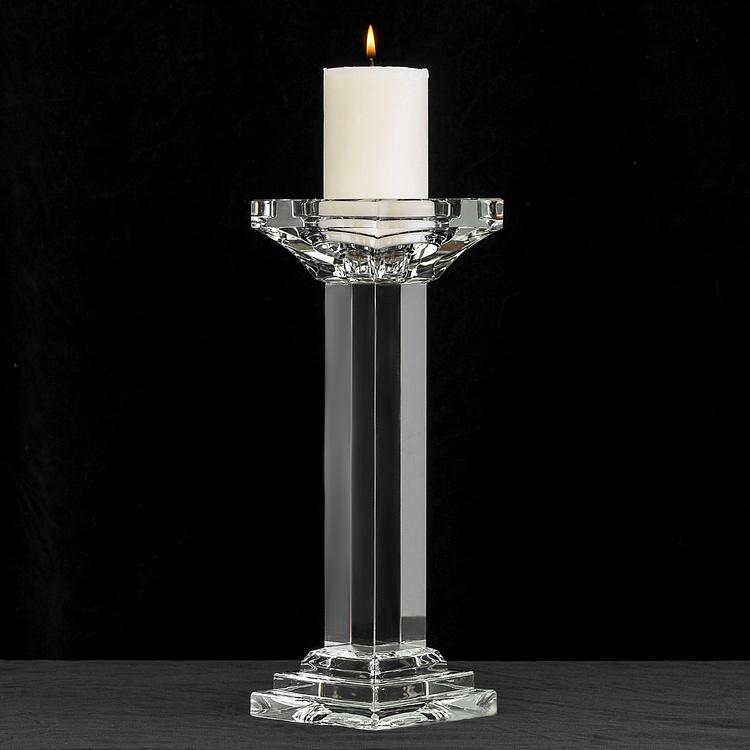 Хрустальный подсвечник Леон  Leon Crystal Pillar Candle Holder