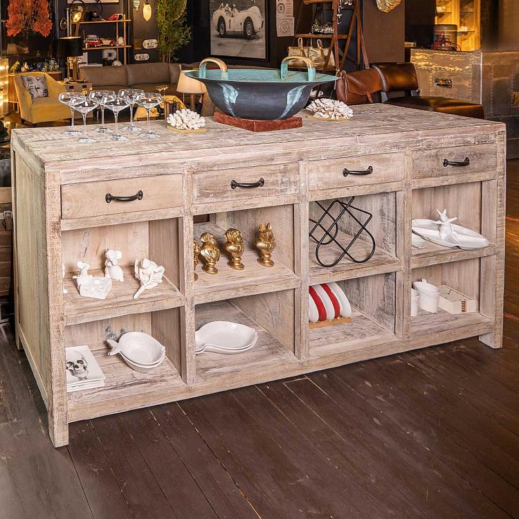 Двусторонний комод с четырьмя ящиками Мануфактура Manufacture Double Sided Counter With 4 Drawers