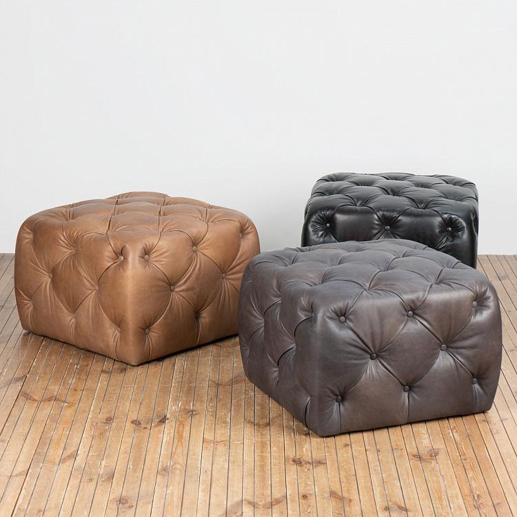 Квадратный пуфик Бенсон, S Benson Footstool Square Small