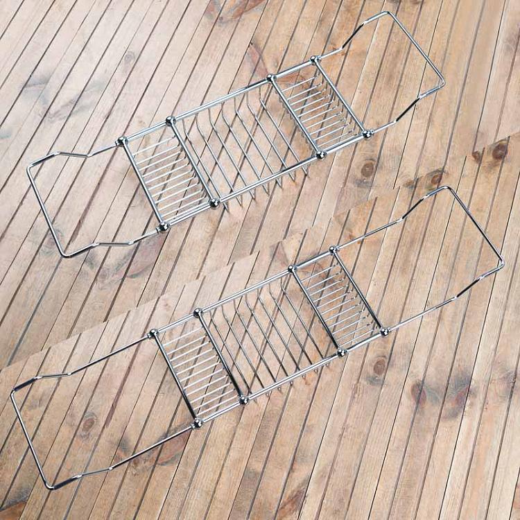 Раздвижная решётка для ванны цвета хром Bath Grate