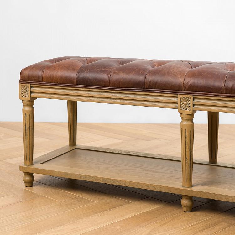 Скамейка Жан-Пьер, светлые ножки Jean-Pierre Ottoman, Oak Brown