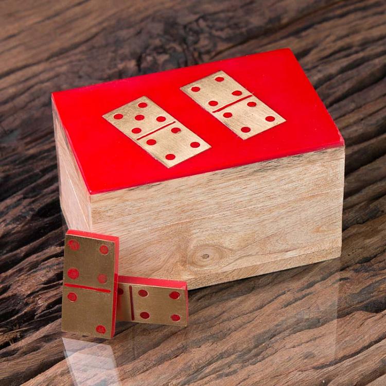 Настольная игра Домино в красной шкатулке Box With Red Dominos