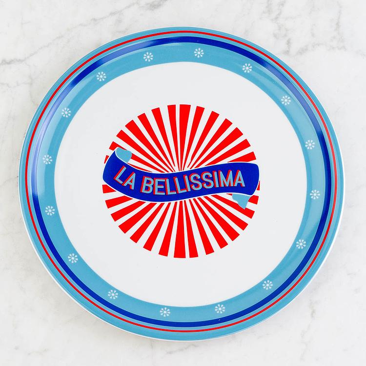 Тарелка для пиццы Красивая страна Прекрасная Bel Paese Pizza Plate La Bellissima