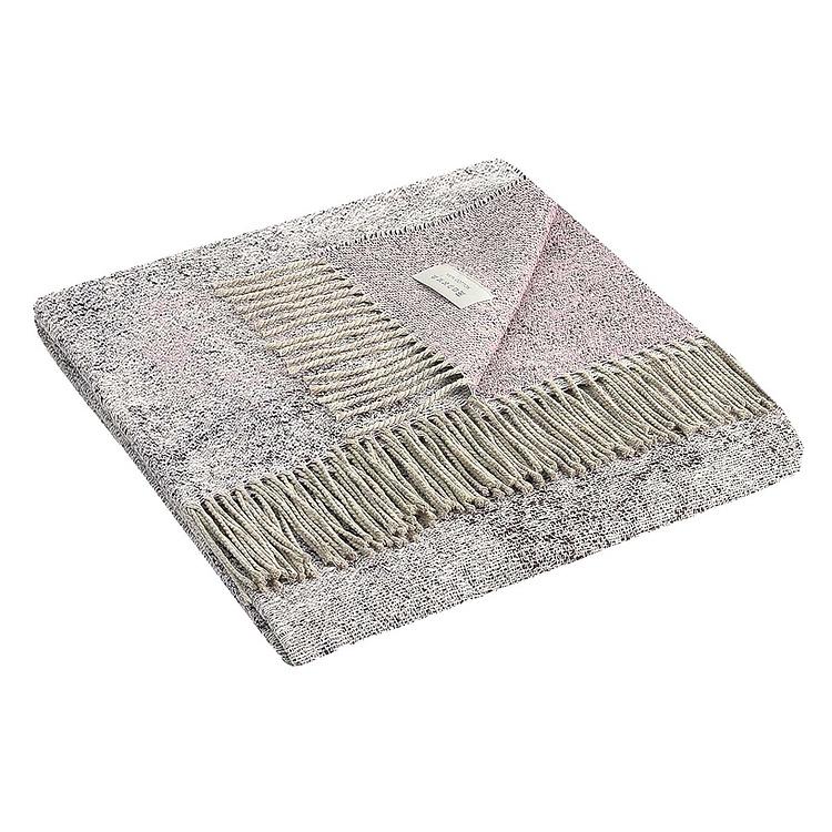 Бледно-фиолетовый хлопковый плед Сорапис, 130x180 см Sorapis Plaid Violet 130x180 cm