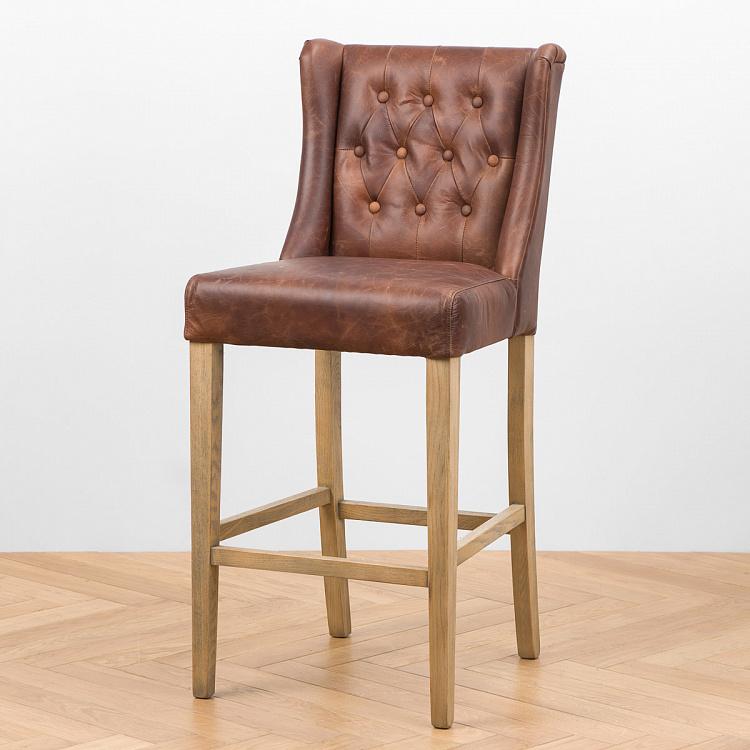 Барный стул Кровавая Мэри, светлые ножки Bloody Mary Barstool, Oak Brown