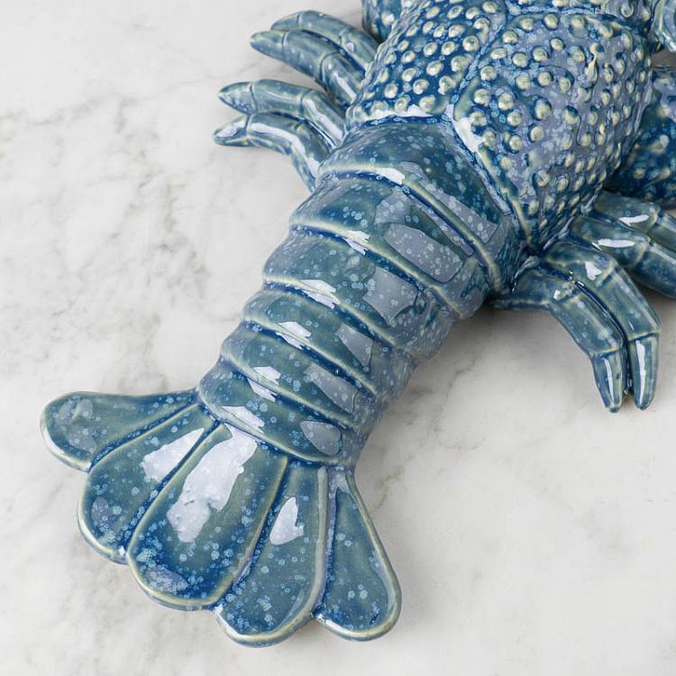 Синяя керамическая фигурка Лобстер Blue Ceramic Lobster