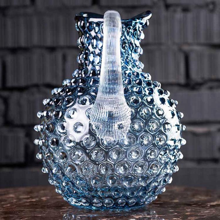 Сине-серый кувшин Диамант Pitcher Hobnail Mineral Blue Grey Large