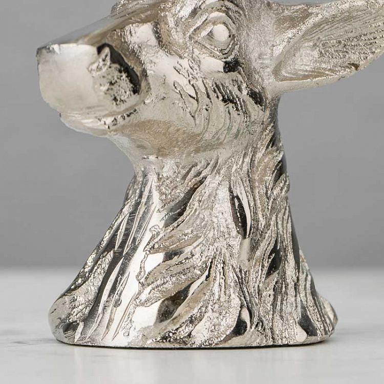 Подсвечник на одну свечу Олень Candle Stand Deer Silver