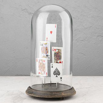Glass Dome With Game Cards