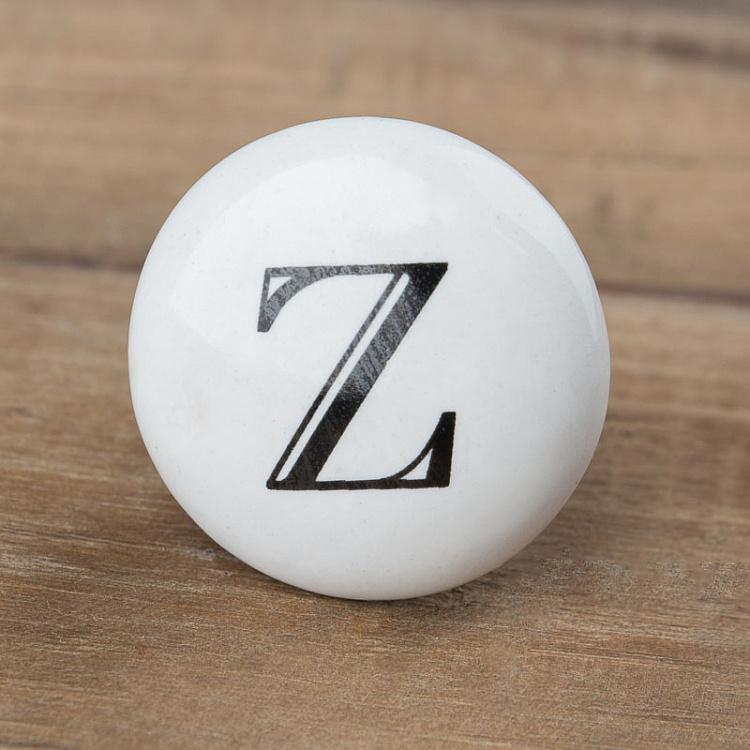 Мебельная ручка-кнопка Алфавит Z Alphabet Knob Z