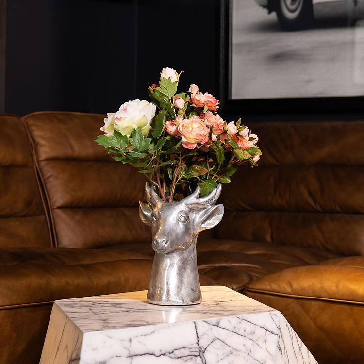 Серебряное кашпо Олень Deer Planter Silver