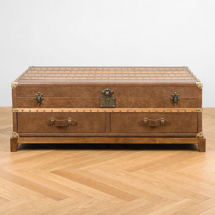 Журнальный стол-сундук Пилигрим, светлое основание Piligrim Coffee Table, Light Wood RM