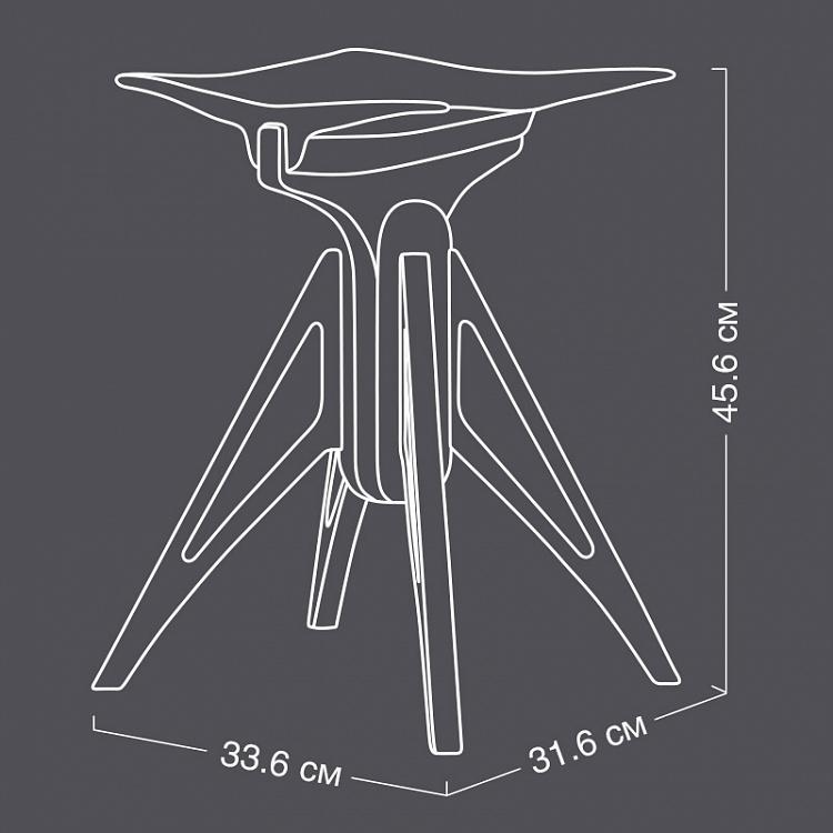 Чёрный табурет Черепаха Turtle Stool Black