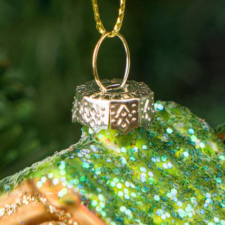 Ёлочная игрушка Часы с кукушкой Glass Hanger Cuckoo Clock 8 cm