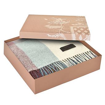 Плед Arequipa Plaid Blue Brown Wine 120x180 cm