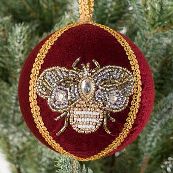 Beads Bee Ball Burgundy 9 cm