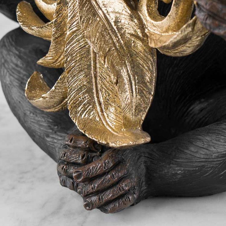 Настольное зеркало с чёрной мартышкой Mirror With Black Monkey