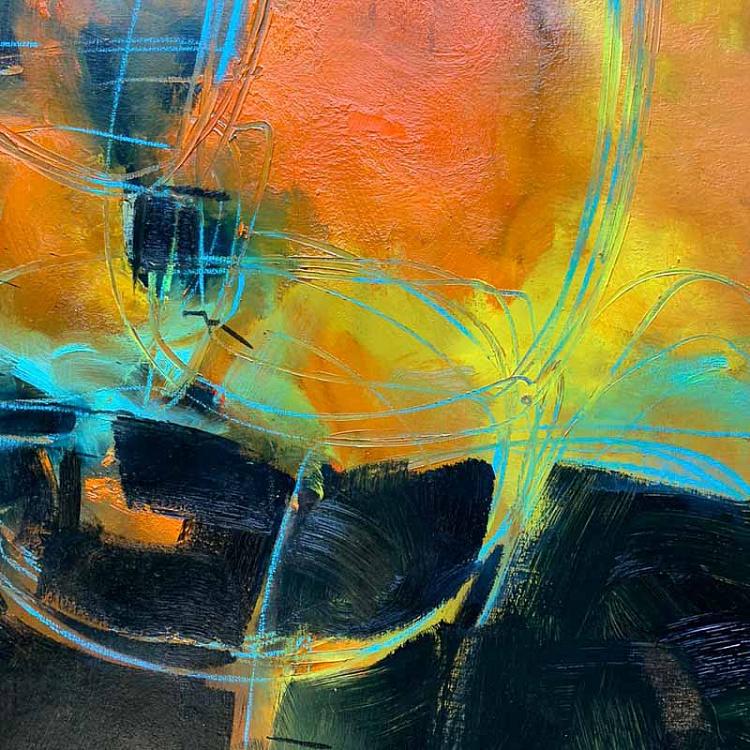 Абстрактная картина маслом Наслаждение одиночеством Enjoying Solitude Painting