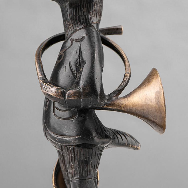 Статуэтка Барсук с горном Badger With Cor