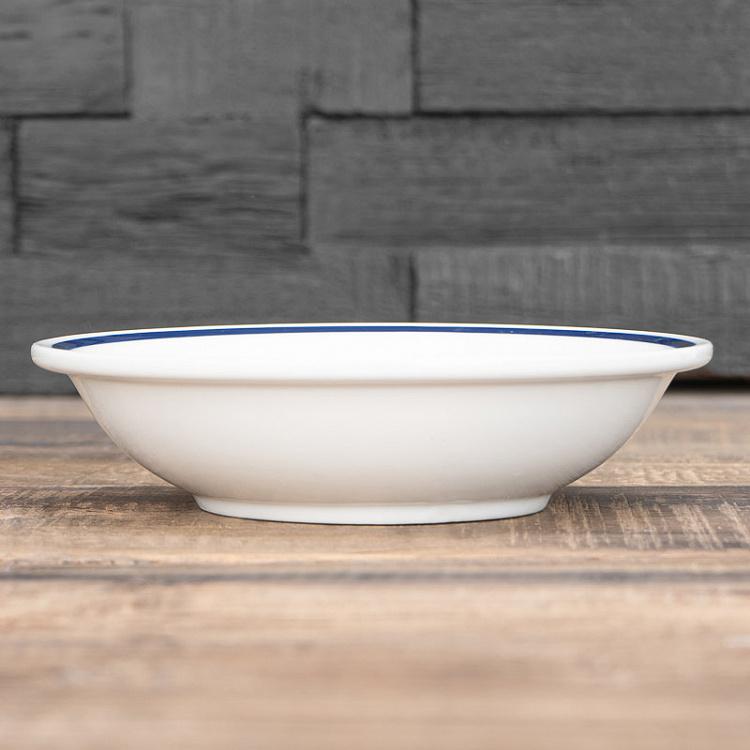 Тарелка-пиала для фруктов Синяя полоска Filo Blue Fruit Bowl