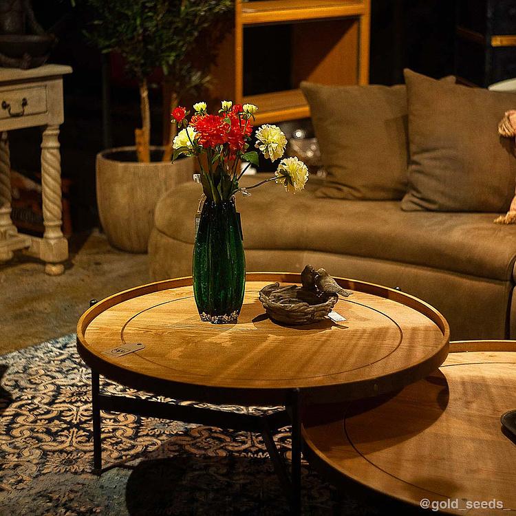 Искусственный георгин оранжевый Dahlia Orange 48 cm