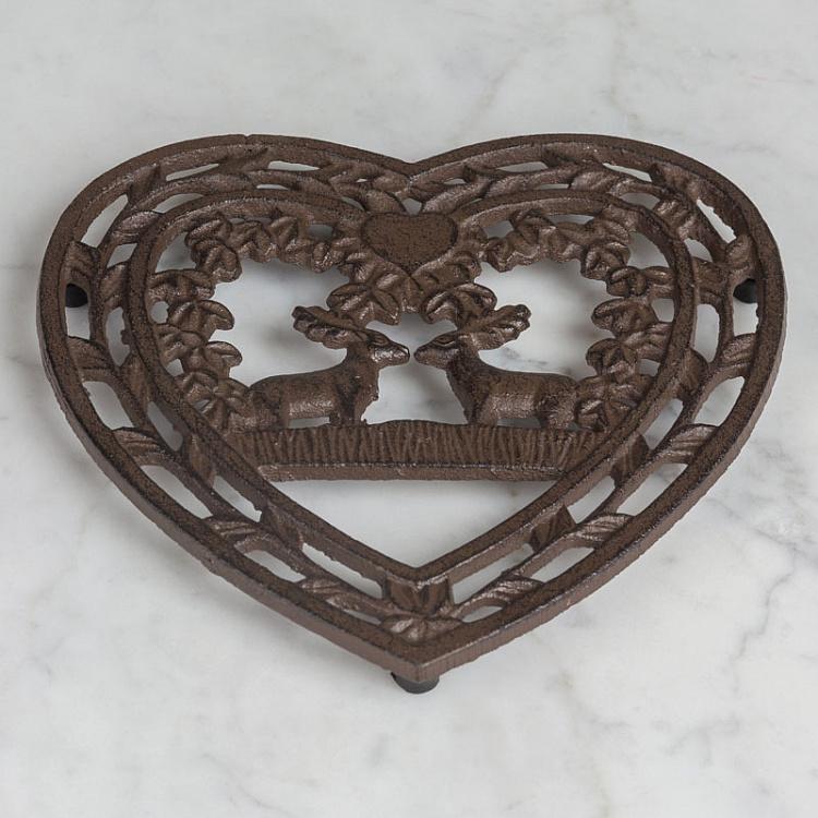 Подставка под горячее Сердце Metal Table Mat Heart