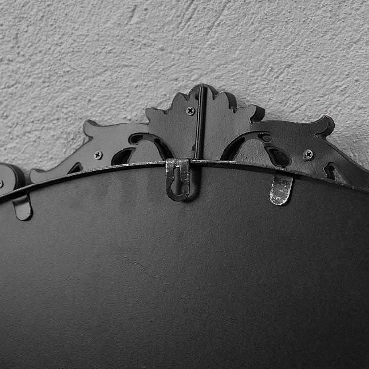 Круглое зеркало в чёрной раме Диа Dia Round Mirror Black