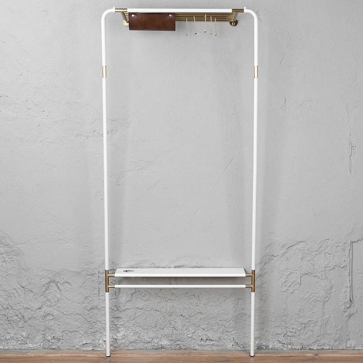 Белая напольная вешалка для одежды Лин Он Ми Lean On Me Clothes Rack White