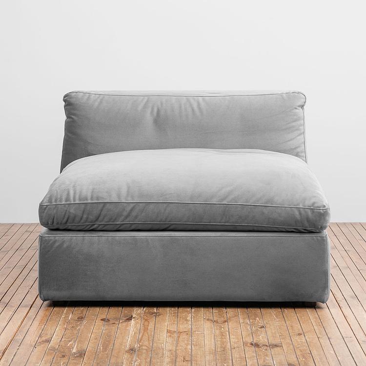 Угловой модульный бархатный диван Зенна 2, S Zenna Group Small 2 Velvet