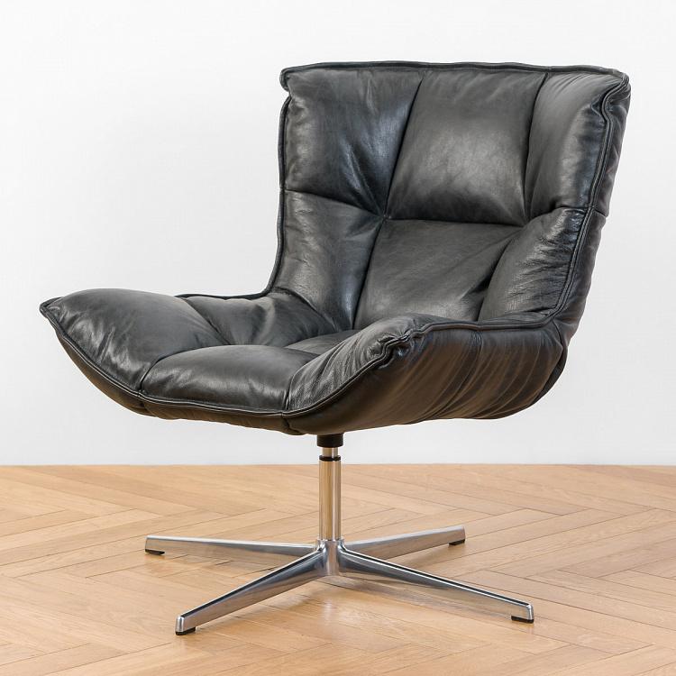 Рабочее кресло Центр, серебристый металл Center Swivel Office Chair, Silver Metal Base RM