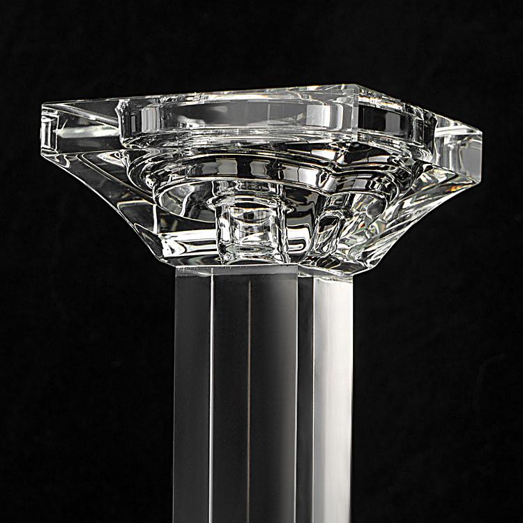 Хрустальный подсвечник Леон  Leon Crystal Pillar Candle Holder