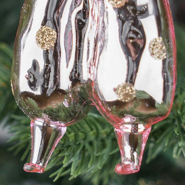 Ёлочная игрушка Розовый клоун Glass Clown Pink 14 cm