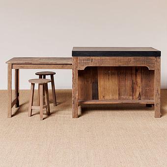 Кухонный остров раздвижной Greta Black Marble Counter With Sliding Table