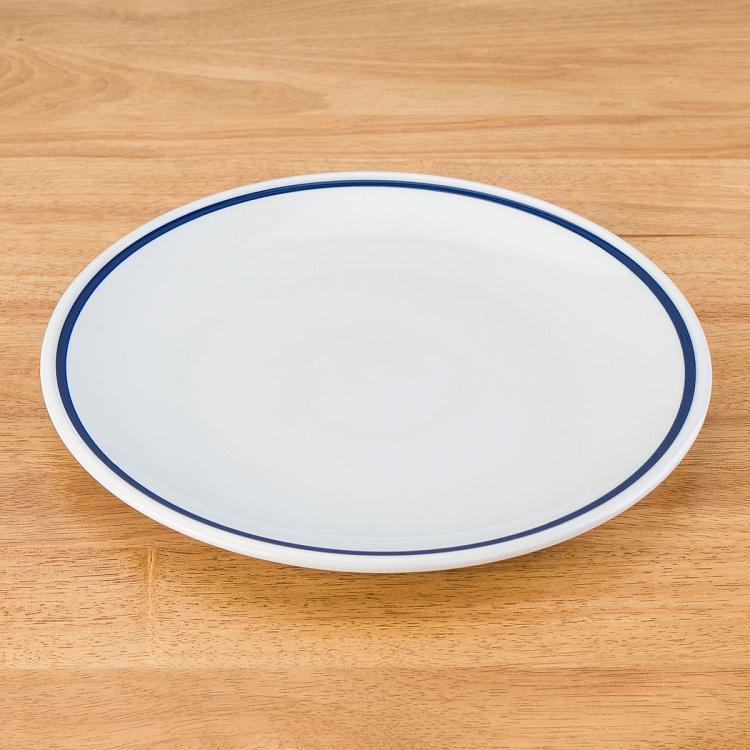 Обеденная тарелка Синяя полоска, L Filo Blue Dinner Plate Large