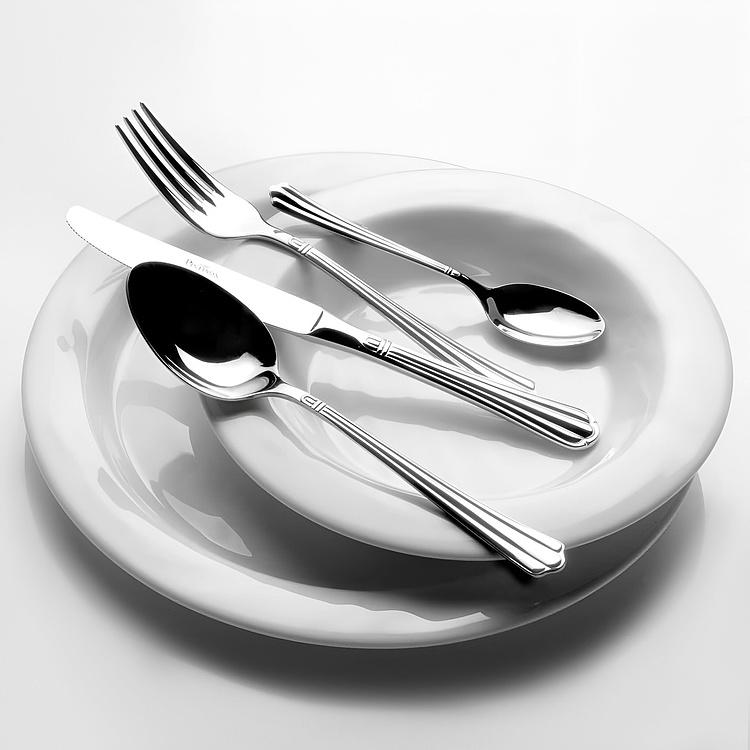 Набор Бернини из 24 столовых прибора на 6 персон по 4 предмета в подарочной коробке Лакшери Set Of 24 Cutlery Pieces Bernini Luxury Box