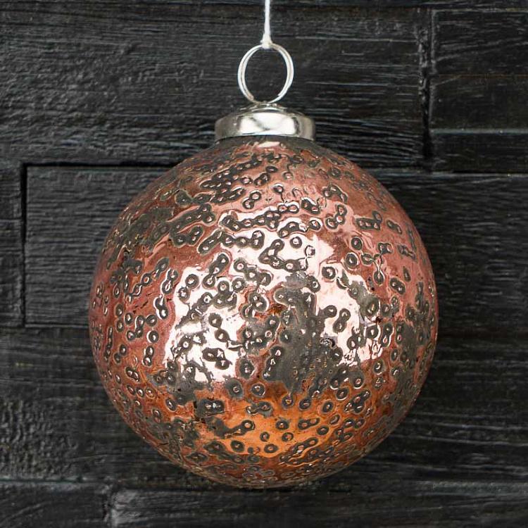 Ёлочный шар Фантом медный, M Glass Ball Phantom Copper 10 cm