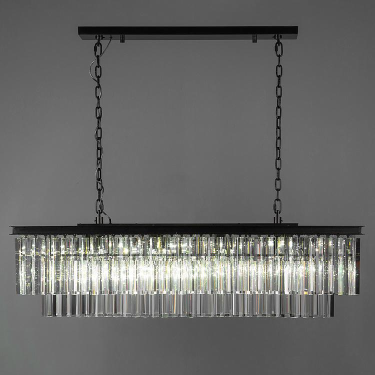 Прямоугольная люстра Одеон, M Odeon Rectangular Chandelier Medium