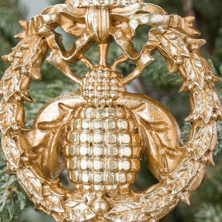 Ёлочная игрушка Королевская пчела Royal Bee Gold Blue 13,5 cm