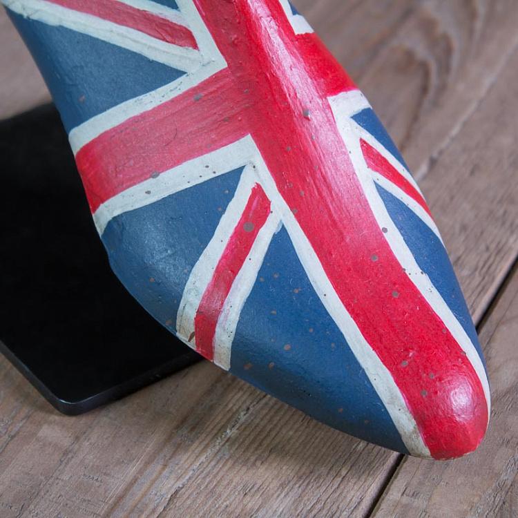 Статуэтка обувная колодка, S Shoe Mould Blue And Red Small