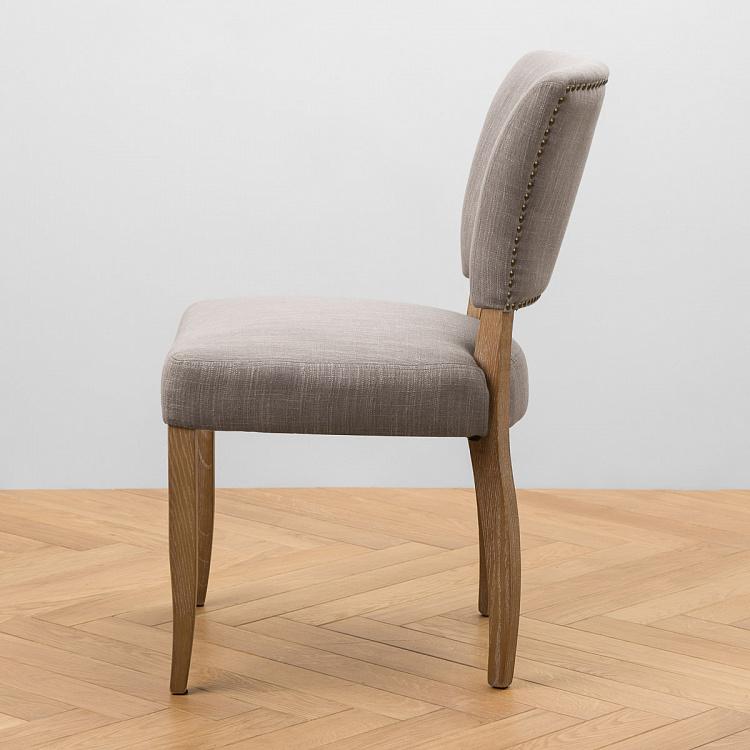Стул Мами с заклёпками, песочные ножки Mami Dining Chair With Studs, Oak Sandwashed
