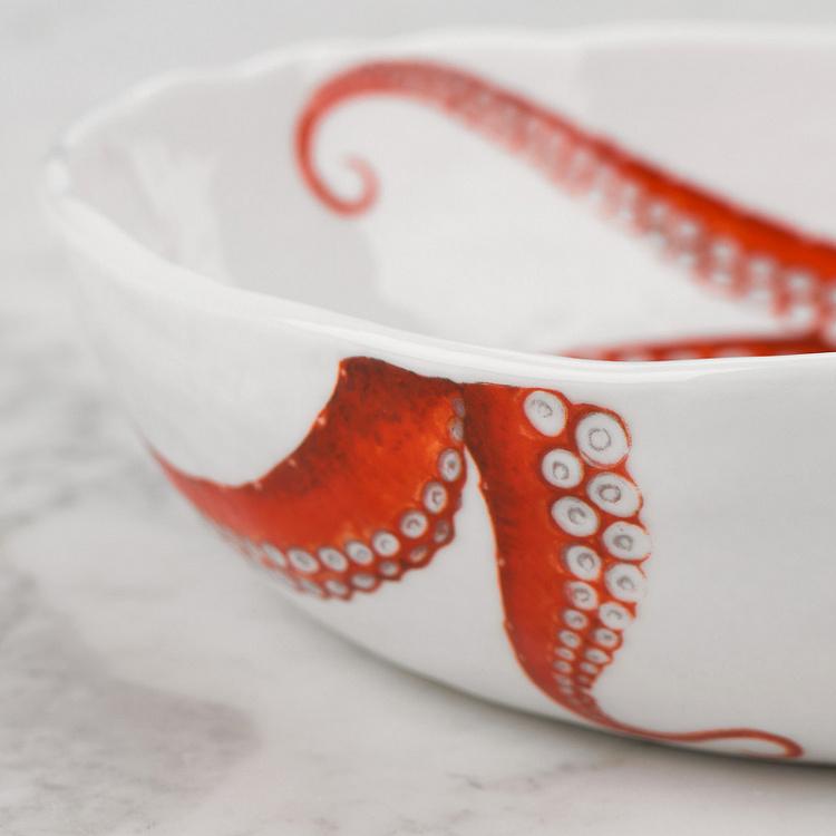 Салатница Средиземноморская диета Осьминог Dieta Mediterranea Polipo Bowl