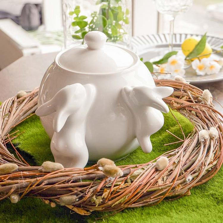 Сахарница с кроликами Rabbit Sugar Bowl