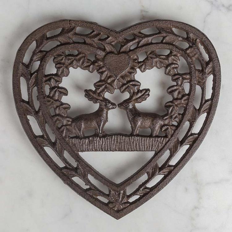 Подставка под горячее Сердце Metal Table Mat Heart