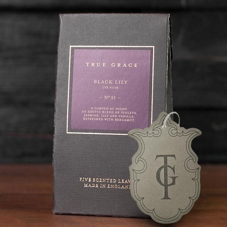 Ароматизатор в авто Чёрная Лилия Scented Leaves Black Lily