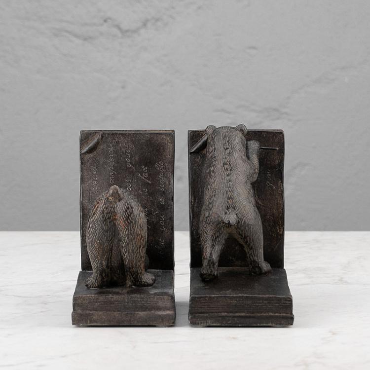 Набор из двух держателей для книг Медведи-детективы Bookend Detective Bears