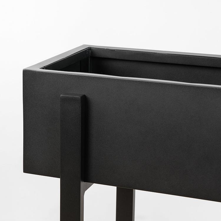 Длинное алюминиевое кашпо на подставке Aluminium Long Flowerpot On Stand