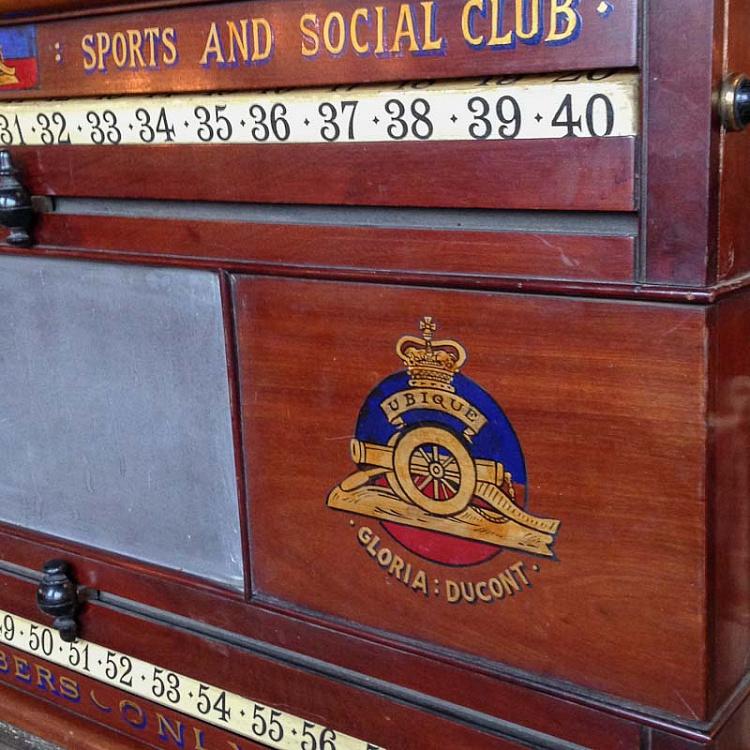 Винтажный предмет декора Королевская Школа Артиллерии Vintage Royal School Artillery