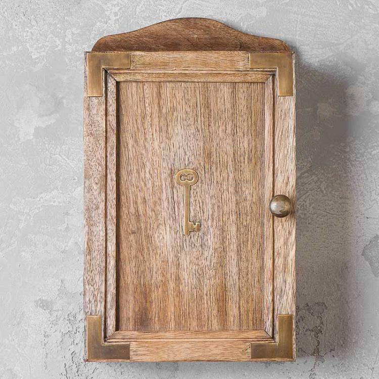 Ключница с латунными элементами Wall Key Box